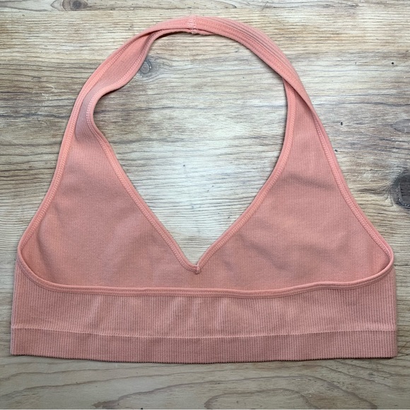 NWOT Ribbed Halter Bralette - Picture 3 of 9